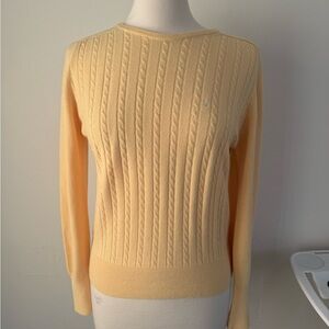 Christian Dior vintage pale yellow sweater.